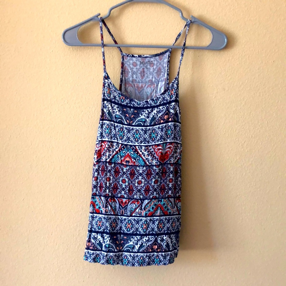 Mudd Tank Top Patterned design